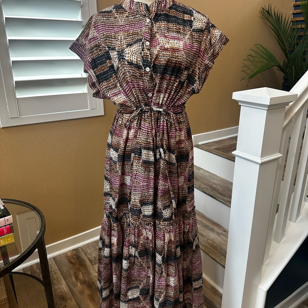 Ro’s Garden - Elegant Multicolor Maxi Dress